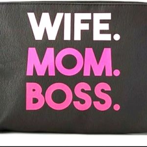 Wife Mom Boss Makeup/Clutch